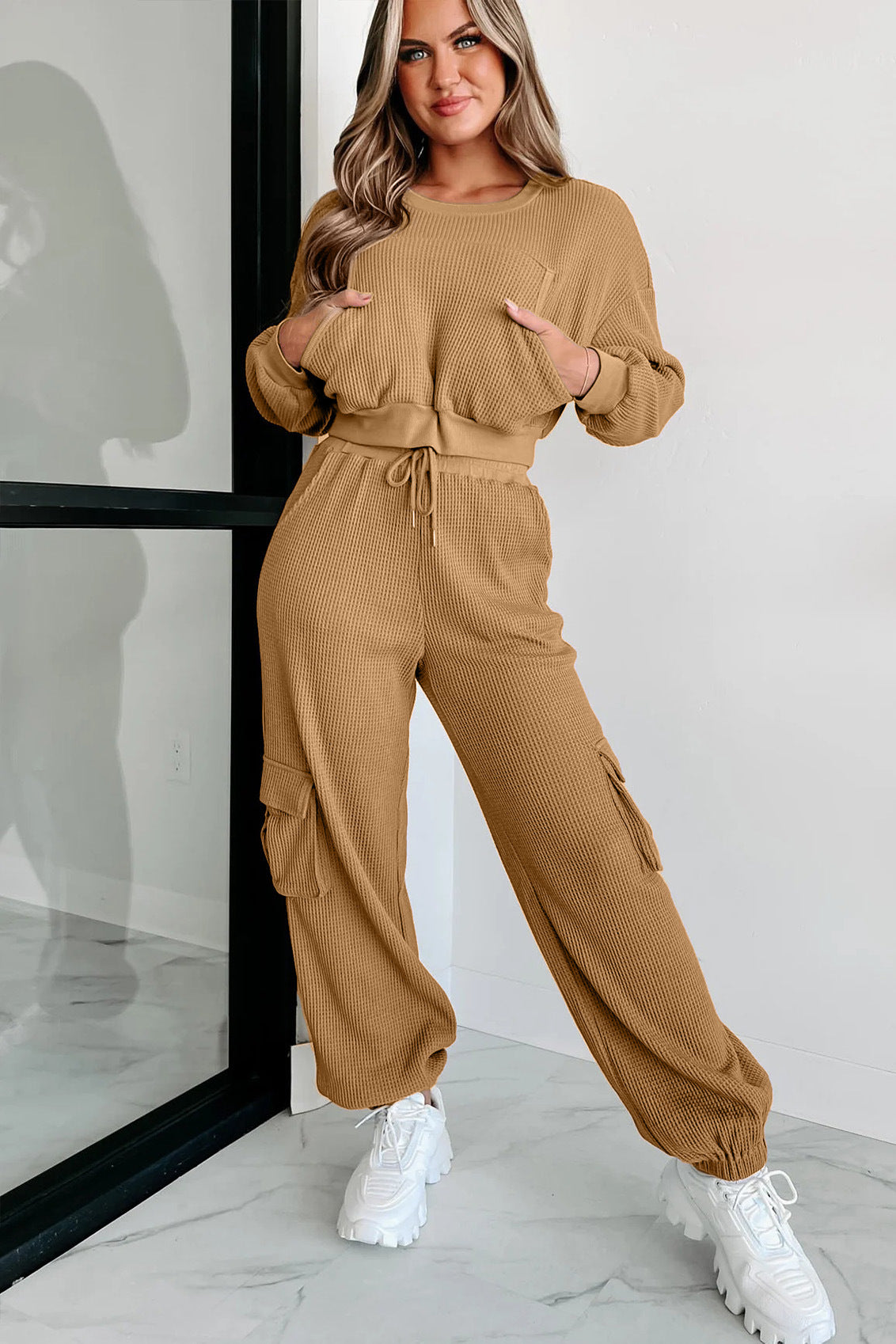 Women's Solid Color Short Casual Suit
