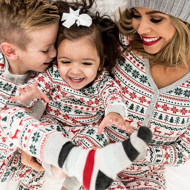 Pajamas Family Matching Father Mother Kids Baby Look Clothes Set Dad Mom And Daughter Son Pyjamas Outfit