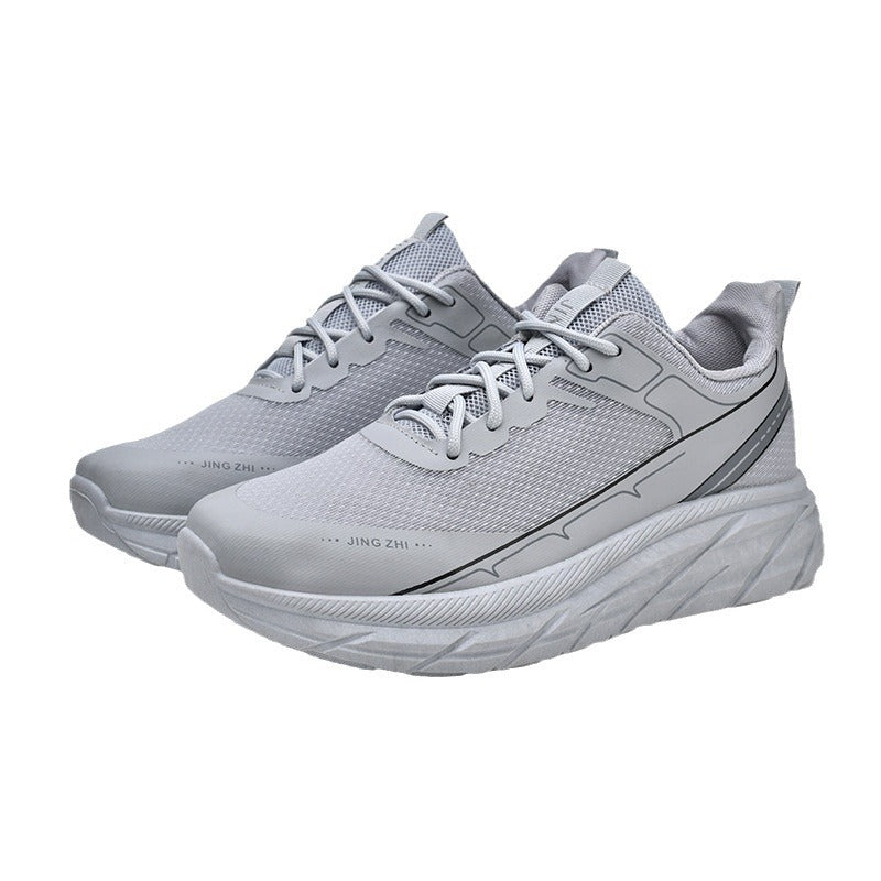 Fashion Thick-soled Anti-skid Shoes Ins Slip-on Casual Lazy Shoes Men Outdoor Breathable Lace-up Running Sports Sneakers