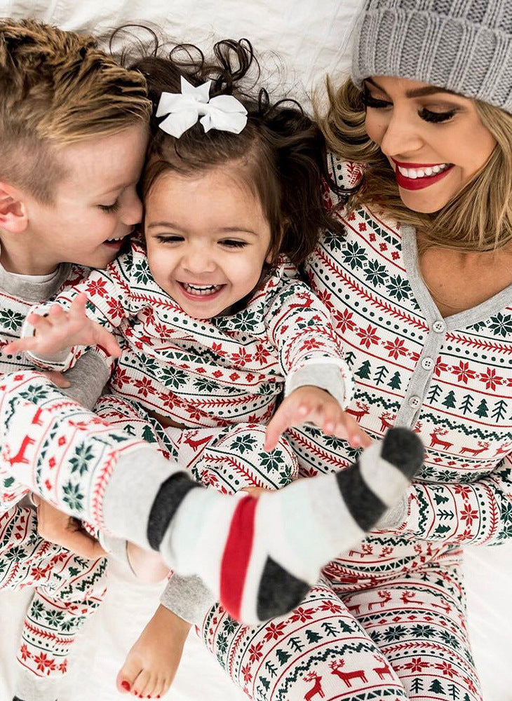 Pajamas Family Matching Father Mother Kids Baby Look Clothes Set Dad Mom And Daughter Son Pyjamas Outfit