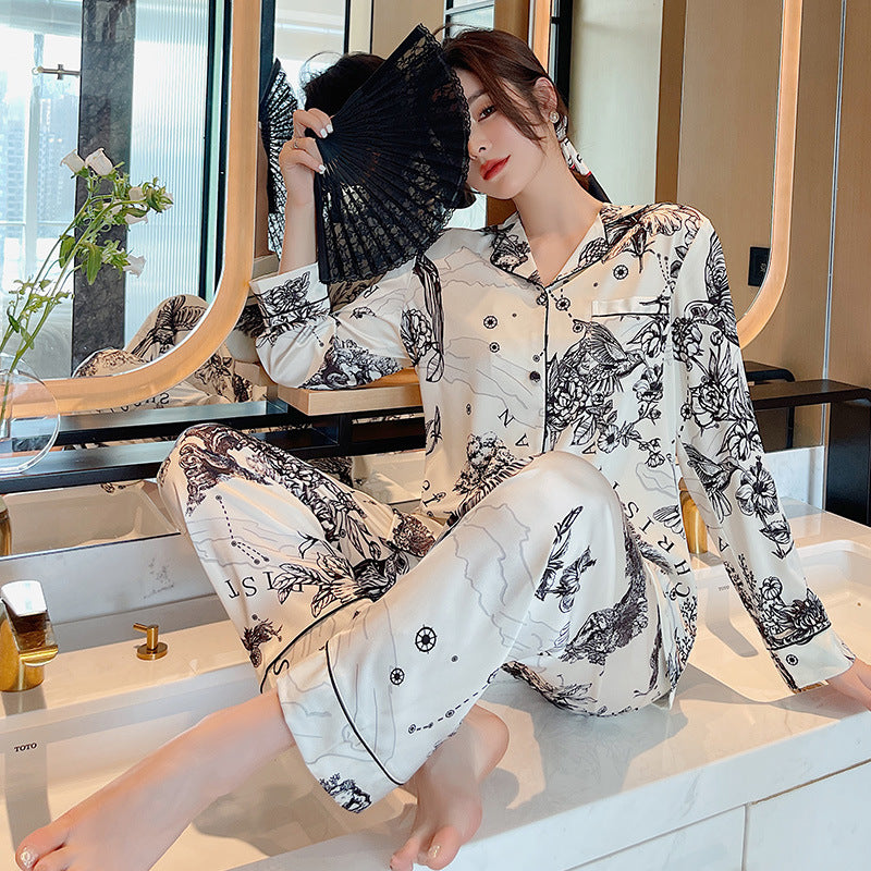 Men's And Women's Fashion Casual Pajamas Set