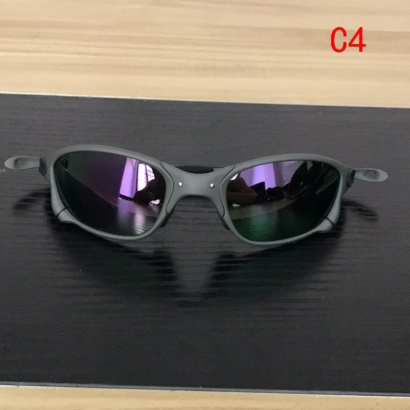 MTB Man Polarized Sunglasses Cycling Glasses UV400 Fishing Sunglasses Metal Bicycle Goggles Cycling Eyewear Riding Glasses D4-1