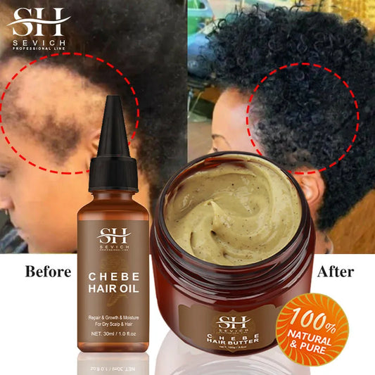 Fast Hair Growth Set Chebe Oil Traction Alopecia Hair Mask Anti Break Loss Hair Growth Oil Baldness Treatment Hair Care Products