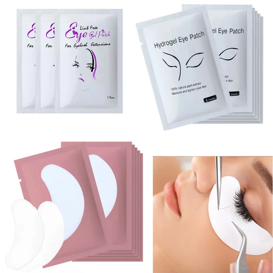 200/400Pairs Hydrogel Patches Eyelash Extension Patch Eyelashes Patch Lash Extension Supplies Under Eye Patches Eye Pads Patch