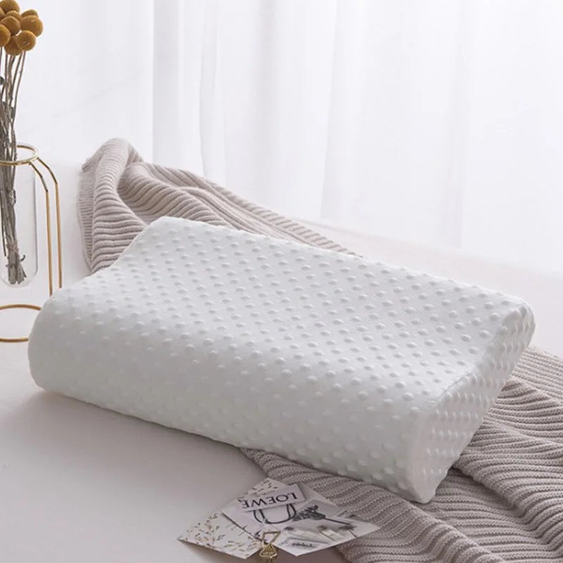 1pc Sleeping Memory Pillow Cervical Massage Pillows Natural Orthopedic Pillow Home Supplies Replacement With Pillow Cover