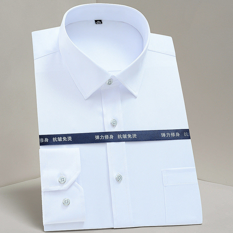 Work Clothes Mercerized Stretch Shirt For Men