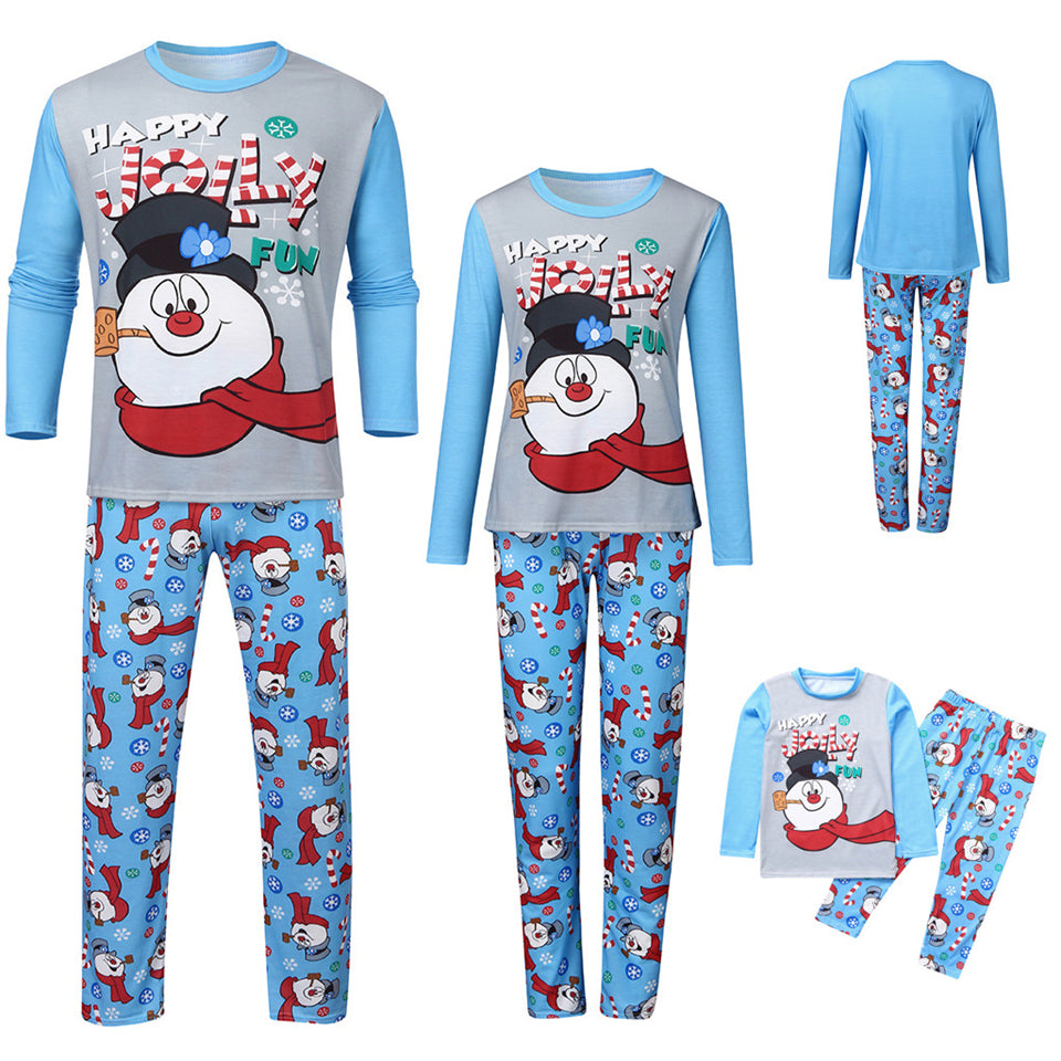 Parent-child Printed Long Sleeve Pajamas Homewear