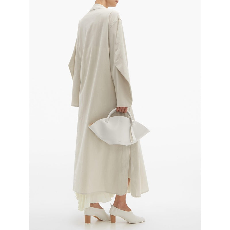 Lapel trench coat