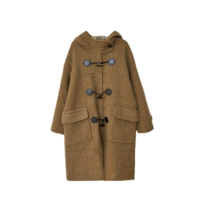 Mid-length Small Wool Coat Winter