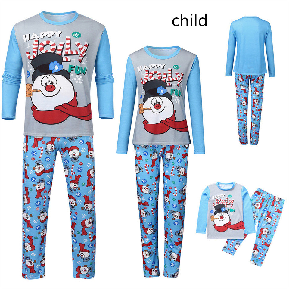 Parent-child Printed Long Sleeve Pajamas Homewear