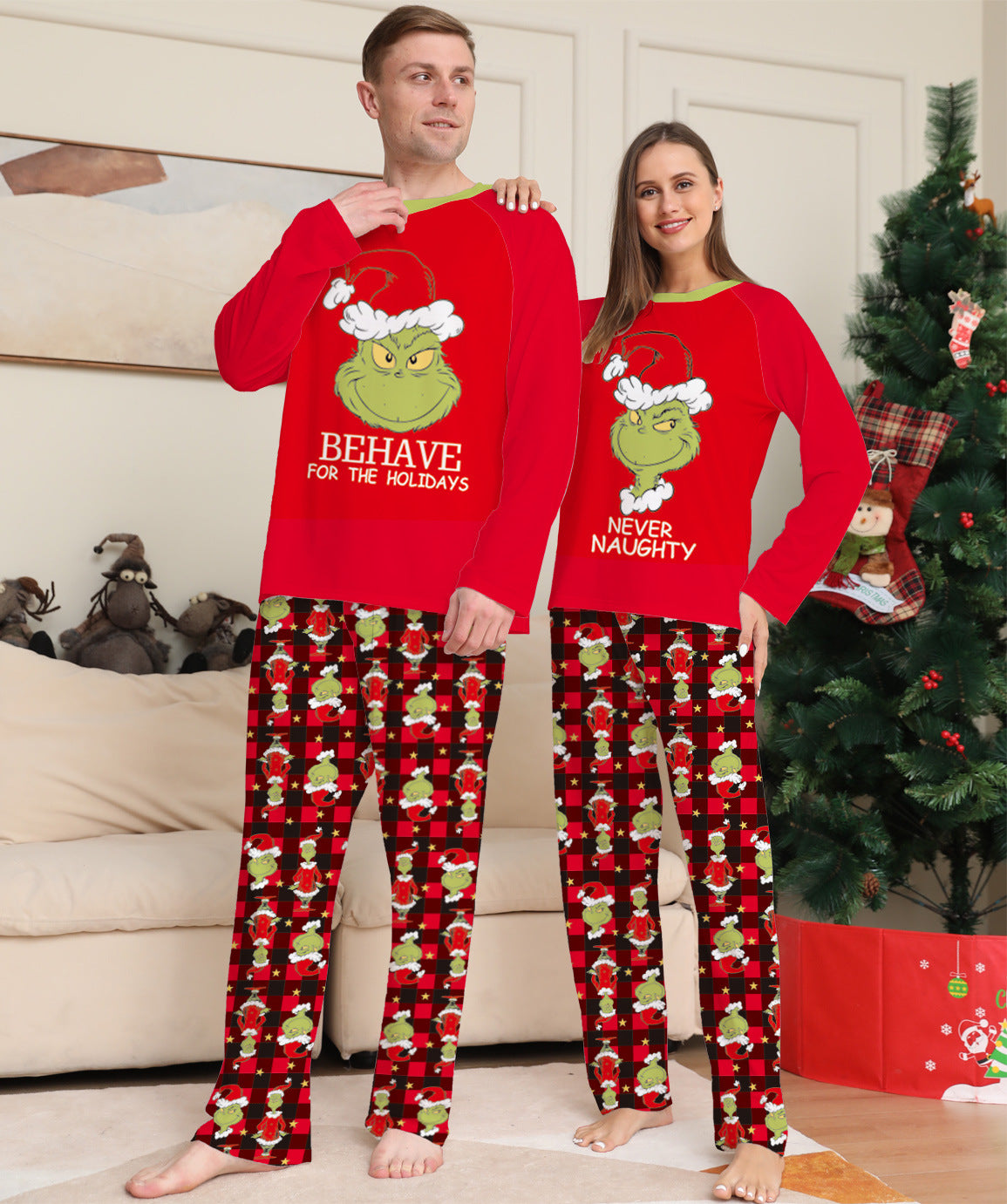 New Parent Child Christmas Home Costume Pajamas