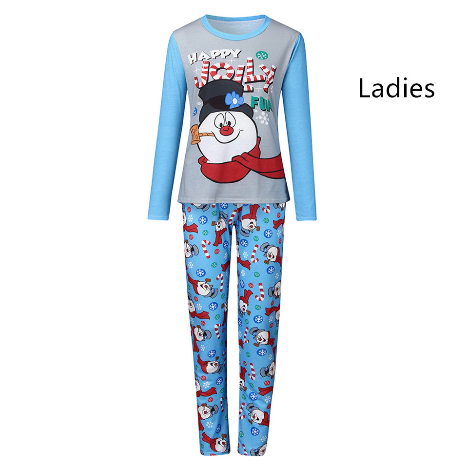 Parent-child Printed Long Sleeve Pajamas Homewear